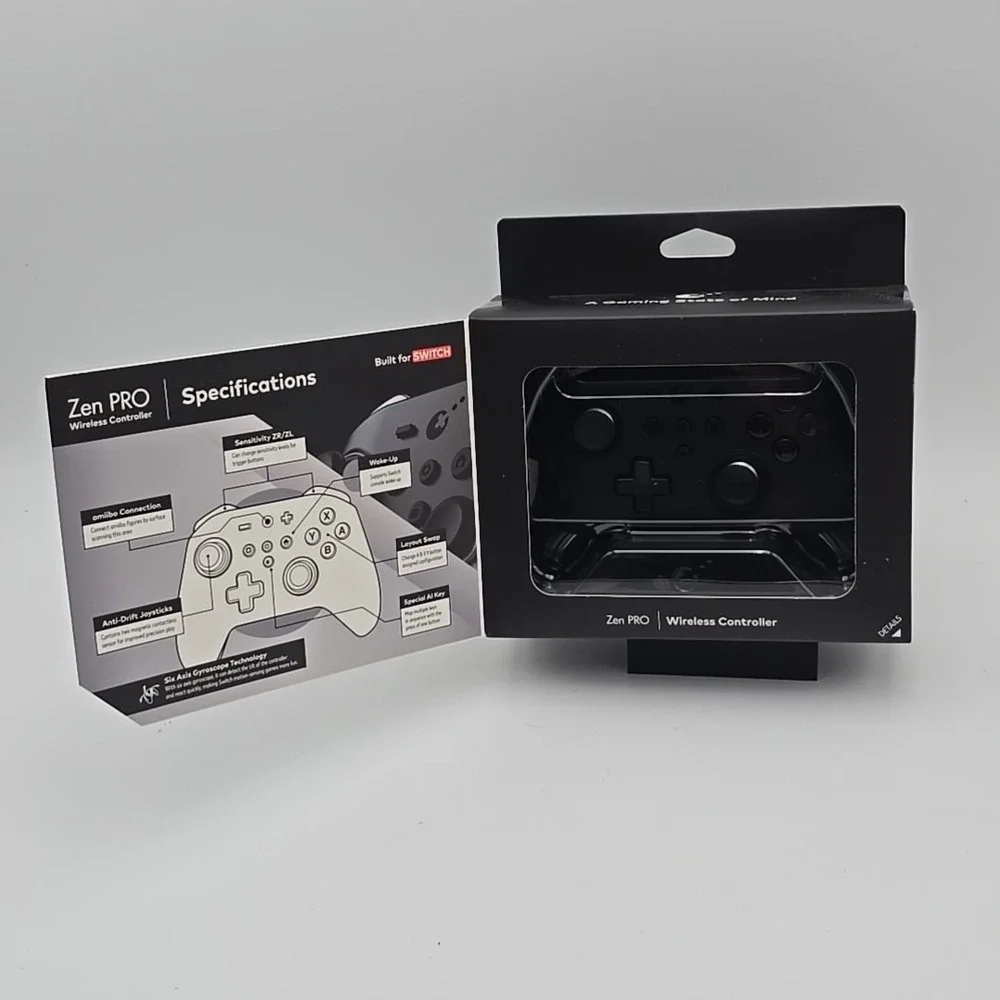 ZEN PRO‎ Wireless Gaming Controller - Black New Switch PC XINPUT Android, IOS